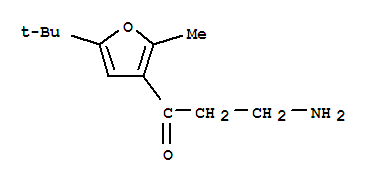 (9ci)-3-氨基-1-[5-(1,1-二甲基乙基)-2-甲基-3-呋喃]-1-丙酮結(jié)構(gòu)式_771571-74-5結(jié)構(gòu)式