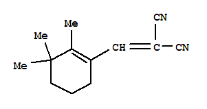 (9ci)-[(2,3,3-三甲基-1-環(huán)己烯-1-基)亞甲基]-丙二腈結構式_771575-86-1結構式