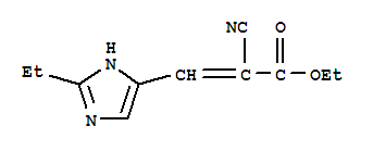 (9ci)-2-氰基-3-(2-乙基-1H-咪唑-4-基)-2-丙酸乙酯結(jié)構(gòu)式_773082-59-0結(jié)構(gòu)式
