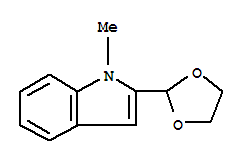 1H-indole,2-(1,3-dioxolan-2-yl)-1-methyl-(9ci)Structure,773095-30-0Structure 1H-indole,2-(1,3-dioxolan-2-yl)-1-methyl-(9ci) Structure,773095-30-0Structure