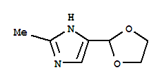 1H-imidazole,4-(1,3-dioxolan-2-yl)-2-methyl-(9ci)Structure,773096-62-1Structure 1H-imidazole,4-(1,3-dioxolan-2-yl)-2-methyl-(9ci) Structure,773096-62-1Structure