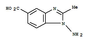 1H-benzimidazole-5-carboxylicacid,1-amino-2-methyl-(9ci)Structure,775250-03-8Structure 1H-benzimidazole-5-carboxylicacid,1-amino-2-methyl-(9ci) Structure,775250-03-8Structure