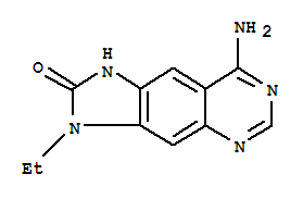 (9ci)-8-氨基-3-乙基-1,3-二氫-2H-咪唑并[4,5-g]喹唑啉-2-酮結(jié)構(gòu)式_775261-38-6結(jié)構(gòu)式