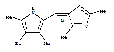 (9ci)-2-[(z)-(2,5-二甲基-3H-吡咯-3-基)甲基]-4-乙基-3,5-二甲基-1H-吡咯結(jié)構(gòu)式_775273-39-7結(jié)構(gòu)式