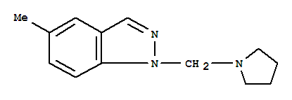 1H-indazole,5-methyl-1-(1-pyrrolidinylmethyl)-(9ci)Structure,776237-87-7Structure 1H-indazole,5-methyl-1-(1-pyrrolidinylmethyl)-(9ci) Structure,776237-87-7Structure