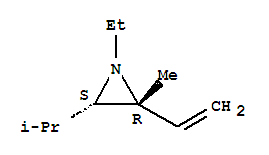 順式-(9ci)-2-乙烯-1-乙基-2-甲基-3-(1-甲基乙基)-氮丙啶結構式_77717-83-0結構式
