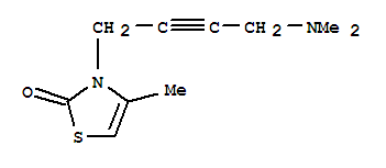 (9ci)-3-[4-(二甲基氨基)-2-丁炔基]-4-甲基-2(3H)-噻唑酮結(jié)構(gòu)式_777801-82-8結(jié)構(gòu)式