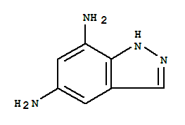 1H-indazole-5,7-diamine(9ci)Structure,777802-08-1Structure 1H-indazole-5,7-diamine(9ci) Structure,777802-08-1Structure