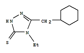(9ci)-5-(環(huán)己基甲基)-4-乙基-2,4-二氫-3H-1,2,4-噻唑-3-硫酮結(jié)構(gòu)式_777879-36-4結(jié)構(gòu)式