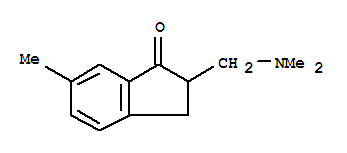 (9ci)-2-[(二甲基氨基)甲基]-2,3-二氫-6-甲基-1H-茚-1-酮結(jié)構(gòu)式_778515-57-4結(jié)構(gòu)式