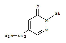 3(2H)-pyridazinone, 5-(aminomethyl)-2-ethyl-(9ci)Structure,779353-74-1Structure 3(2H)-pyridazinone, 5-(aminomethyl)-2-ethyl-(9ci) Structure,779353-74-1Structure