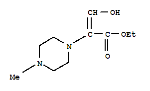 (9ci)-alpha-(羥基亞甲基)-4-甲基-1-哌嗪乙酸乙酯結(jié)構(gòu)式_780699-24-3結(jié)構(gòu)式