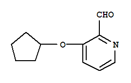 (9ci)-3-(環(huán)戊基氧基)-2-吡啶羧醛結(jié)構(gòu)式_780800-96-6結(jié)構(gòu)式