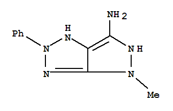 (9ci)-1,2,4,5-四氫-4-甲基-2-苯基-吡唑并[3,4-d]-1,2,3-噻唑-6-胺結(jié)構(gòu)式_780814-77-9結(jié)構(gòu)式