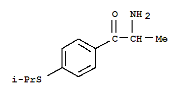 2-氨基-1-[4-[(1-甲基乙基)硫代]苯基]-1-丙酮結(jié)構(gòu)式_781563-04-0結(jié)構(gòu)式