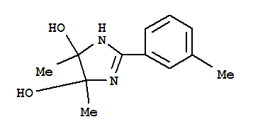 (9ci)-4,5-二氫-4,5-二甲基-2-(3-甲基苯基)-1H-咪唑-4,5-二醇結(jié)構(gòu)式_782397-55-1結(jié)構(gòu)式