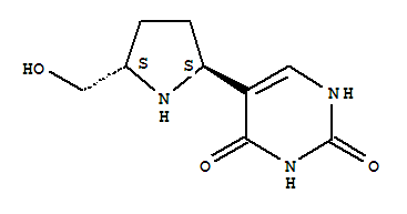 (9ci)-5-[(2s,5s)-5-(羥基甲基)-2-吡咯烷]-2,4(1H,3h)-嘧啶二酮結(jié)構(gòu)式_783290-11-9結(jié)構(gòu)式