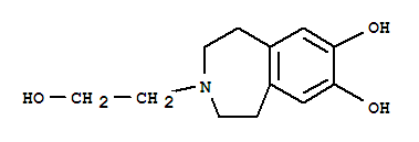 (9ci)-3-(2-羥基乙基)-2,3,4,5-四氫-1H-3-苯氮雜卓-7,8-二醇結構式_784999-07-1結構式