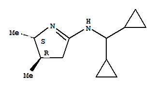 (2r,3s)-rel-(9ci)-n-(二環(huán)丙基甲基)-3,4-二氫-2,3-二甲基-,2H-吡咯-5-胺結構式_785038-80-4結構式