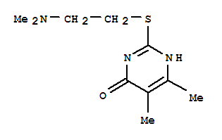 (9ci)-2-[[2-(二甲基氨基)乙基]硫代]-5,6-二甲基-4(1H)-嘧啶酮結(jié)構(gòu)式_785714-85-4結(jié)構(gòu)式
