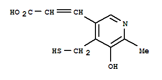 (9ci)-3-[5-羥基-4-(疏基甲基)-6-甲基-3-吡啶]-2-丙酸結(jié)構(gòu)式_785718-92-5結(jié)構(gòu)式