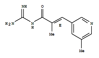 (2e)-(9ci)-n-(氨基亞氨基甲基)-2-甲基-3-(5-甲基-3-吡啶)-2-丙酰胺結構式_785760-85-2結構式