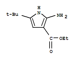 (9ci)-2-氨基-5-(1,1-二甲基乙基)-1H-吡咯-3-羧酸乙酯結構式_785806-32-8結構式
