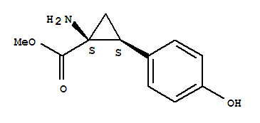 順式-(9ci)-1-氨基-2-(4-羥基苯基)-環(huán)丙烷羧酸甲酯結(jié)構式_786603-03-0結(jié)構式