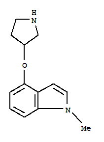 1H-indole,1-methyl-4-(3-pyrrolidinyloxy)-(9ci)Structure,786607-54-3Structure 1H-indole,1-methyl-4-(3-pyrrolidinyloxy)-(9ci) Structure,786607-54-3Structure
