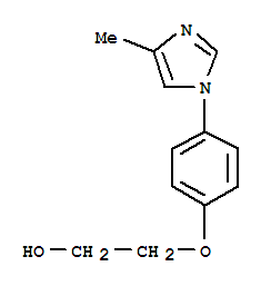 (9ci)-2-[4-(4-甲基-1H-咪唑-1-基)苯氧基]-乙醇結(jié)構(gòu)式_786612-39-3結(jié)構(gòu)式