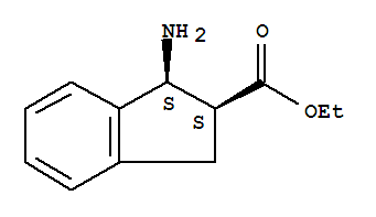 1H-indene-2-carboxylicacid,1-amino-2,3-dihydro-,ethylester,(1s,2s)-(9ci)Structure,786631-66-1Structure 1H-indene-2-carboxylicacid,1-amino-2,3-dihydro-,ethylester,(1s,2s)-(9ci) Structure,786631-66-1Structure