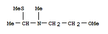 (9ci)-n-(2-甲氧基乙基)-n-甲基-1-(甲基硫代)-乙胺結(jié)構(gòu)式_786685-93-6結(jié)構(gòu)式