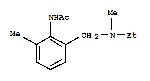 (9ci)-n-[2-[(乙基甲基氨基)甲基]-6-甲基苯基]-乙酰胺結(jié)構(gòu)式_787491-19-4結(jié)構(gòu)式