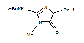(9ci)-2-[(1,1-二甲基乙基)氨基]-3,5-二氫-3-甲基-5-(1-甲基乙基)-4H-咪唑-4-酮結構式_787541-53-1結構式