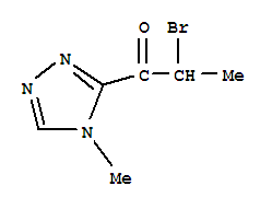 (9ci)-2-溴-1-(4-甲基-4H-1,2,4-噻唑-3-基)-1-丙酮結(jié)構(gòu)式_790185-42-1結(jié)構(gòu)式