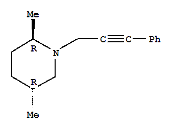 (2r,5r)-rel-(9ci)-2,5-二甲基-1-(3-苯基-2-丙炔)-哌啶結(jié)構(gòu)式_790205-14-0結(jié)構(gòu)式