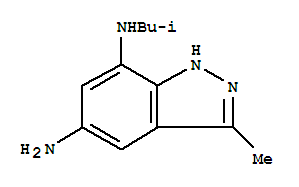 1H-indazole-5,7-diamine,3-methyl-n7-(2-methylpropyl)-(9ci)Structure,790657-70-4Structure 1H-indazole-5,7-diamine,3-methyl-n7-(2-methylpropyl)-(9ci) Structure,790657-70-4Structure