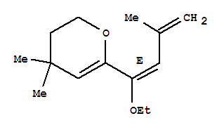 (9ci)-6-[(1e)-1-乙氧基-3-甲基-1,3-丁二烯基]-3,4-二氫-4,4-二甲基-2H-吡喃結(jié)構(gòu)式_790662-04-3結(jié)構(gòu)式