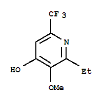 (9ci)-2-乙基-3-甲氧基-6-(三氟甲基)-4-羥基吡啶結(jié)構(gòu)式_791104-17-1結(jié)構(gòu)式