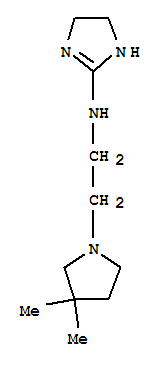 (9ci)-n-[2-(3,3-二甲基-1-吡咯烷)乙基]-4,5-二氫-1H-咪唑-2-胺結構式_791524-13-5結構式
