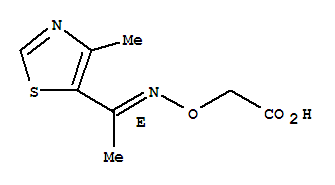 (e)-(9ci)-[[[1-(4-甲基-5-噻唑)亞乙基]氨基]氧基]-乙酸結(jié)構(gòu)式_791551-03-6結(jié)構(gòu)式