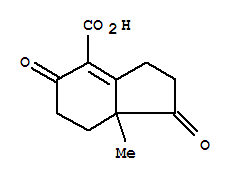1H-indene-4-carboxylicacid,2,3,5,6,7,7a-hexahydro-7a-methyl-1,5-dioxo-(9ci)Structure,791724-59-9Structure 1H-indene-4-carboxylicacid,2,3,5,6,7,7a-hexahydro-7a-methyl-1,5-dioxo-(9ci) Structure,791724-59-9Structure