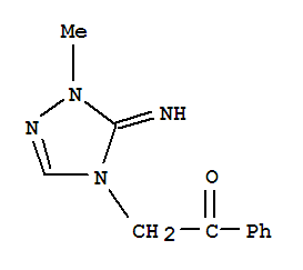 (9ci)-2-(1,5-二氫-5-亞氨基-1-甲基-4H-1,2,4-噻唑-4-基)-1-苯基-乙酮結構式_792134-99-7結構式