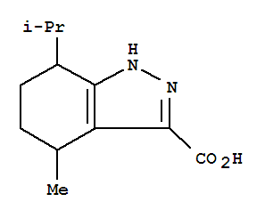 (9ci)-4,5,6,7-四氫-4-甲基-7-(1-甲基乙基)-1H-吲唑-3-羧酸結(jié)構(gòu)式_792952-01-3結(jié)構(gòu)式