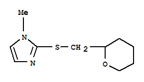 (9ci)-1-甲基-2-[[(四氫-2H-吡喃-2-基)甲基]硫代]-1H-咪唑結(jié)構(gòu)式_794559-37-8結(jié)構(gòu)式