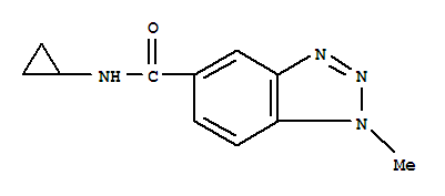 1H-benzotriazole-5-carboxamide,n-cyclopropyl-1-methyl-(9ci)Structure,799264-78-1Structure 1H-benzotriazole-5-carboxamide,n-cyclopropyl-1-methyl-(9ci) Structure,799264-78-1Structure