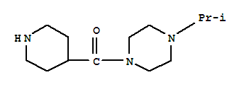 1-異丙基-4-(哌啶-4-羰基)-哌嗪結(jié)構式_799557-59-8結(jié)構式