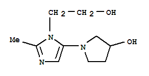 1H-imidazole-1-ethanol,5-(3-hydroxy-1-pyrrolidinyl)-2-methyl-(9ci)Structure,799814-03-2Structure 1H-imidazole-1-ethanol,5-(3-hydroxy-1-pyrrolidinyl)-2-methyl-(9ci) Structure,799814-03-2Structure