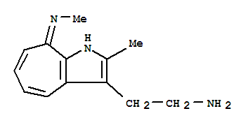 (8ci)-3-(2-氨基乙基)-1,8-二氫-2-甲基-8-(甲基亞氨基)-環(huán)庚并[b]吡咯結(jié)構(gòu)式_801166-02-9結(jié)構(gòu)式