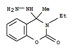 (9ci)-3-乙基-4-肼基-3,4-二氫-4-甲基-2H-1,3-苯并噁嗪-2-酮結(jié)構(gòu)式_801299-29-6結(jié)構(gòu)式